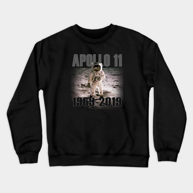 Apollo 11 Moon Landing 50th Anniversary Crewneck Sweatshirt by SeattleDesignCompany